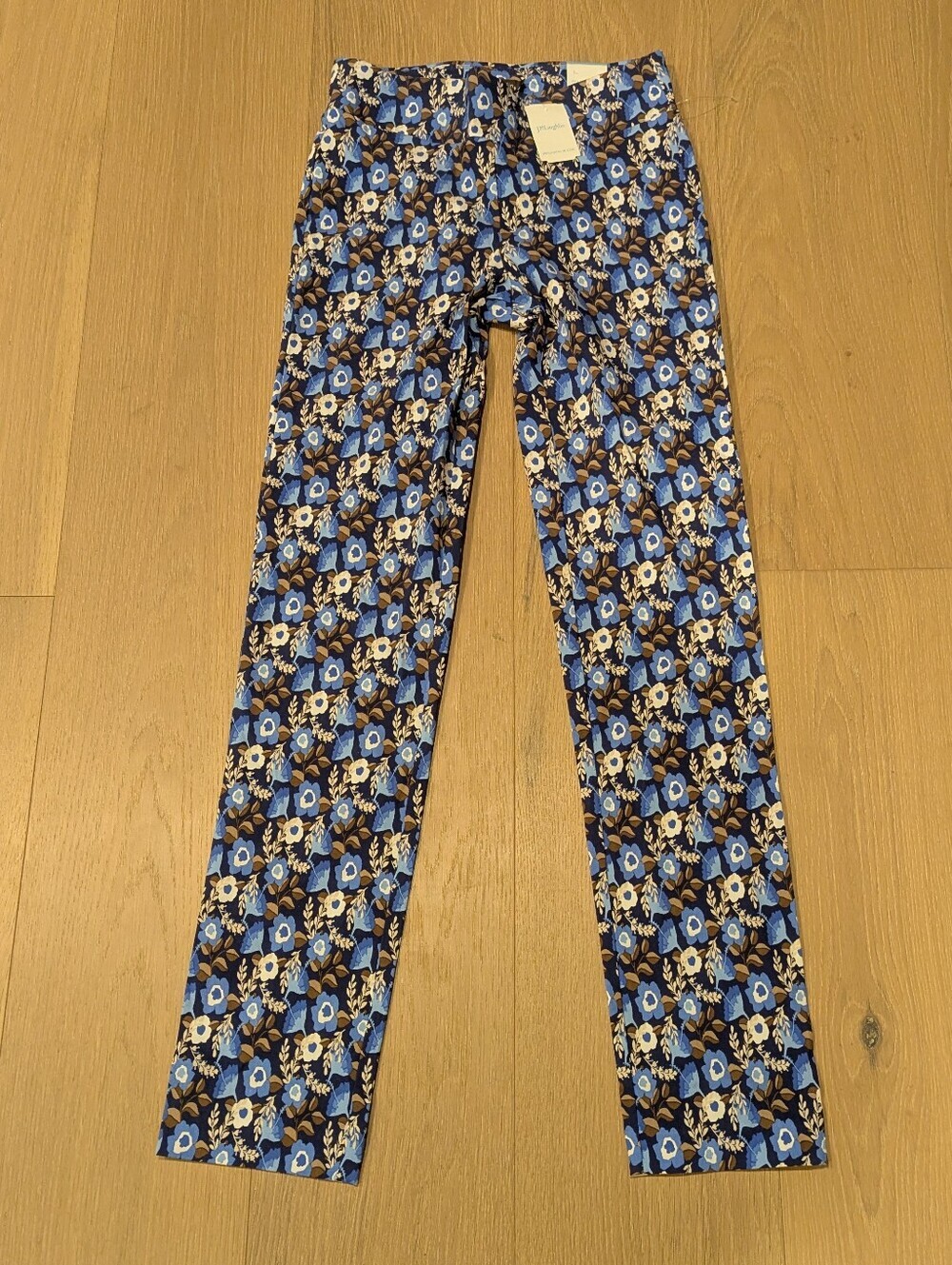 Women’s Blue Floral Print Pants